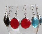 30 Stained Glass Earrings, Wholesale, Bulk Purchase, Stained Glass Jewelry, Staerling Silver, Lot