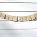 Wedding Garland Wedding PHOTO BOOTH Prop, Burlap & Kraft Banner, Custom Colors Available