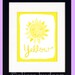 Wall Art Print Color Series- Yellow