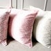 Set of 3 PINK & IVORY Gorgeous Naturel Satin Pillow Cover 16 'x 16'