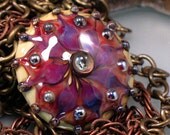 Phoenix Kismet  - Handmade Lampwork Focal Bead By Sra Artist Payton Jett