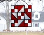Stained Glass Sun Catcher Pinwheel Quilt Block