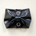 Bow Tie Cuff Bracelet Faux Leather Black