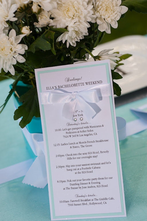 Tiffany & Co. Itinerary