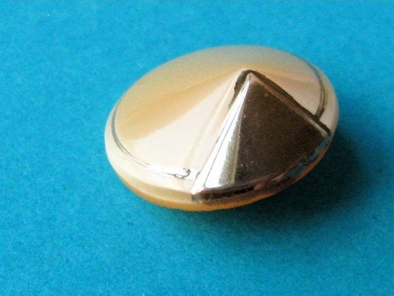 Vintage Glass Button Diamond in the Rough