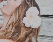 Blush Bridal Flower, Pink Flower Hair Piece, Floral Hair Clip, Wedding Hair Fascinator
