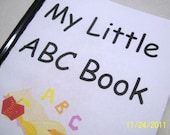 INSTANT DOWNLOAD - My Little ABC Book - An Alphabet Book - Downloadable eBook - Preschool and Kindergarten Writing Practice