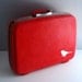 SALE ITEM Sexy Red Hand Painted Vintage Suitcase Perfect for Travel & Fun, by BlueBernice