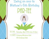 DIY Printable Mini Golf Putt Putt Invitation