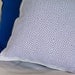Labyrinth linen pillow cover blue