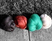 Earthy - 4oz wool fiber