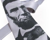 Abraham Lincoln Tie - Silver Tie