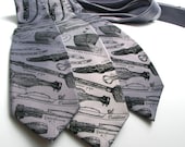 Men's Necktie - Instrumental Oddities necktie - Musical Instruments on Microfiber tie