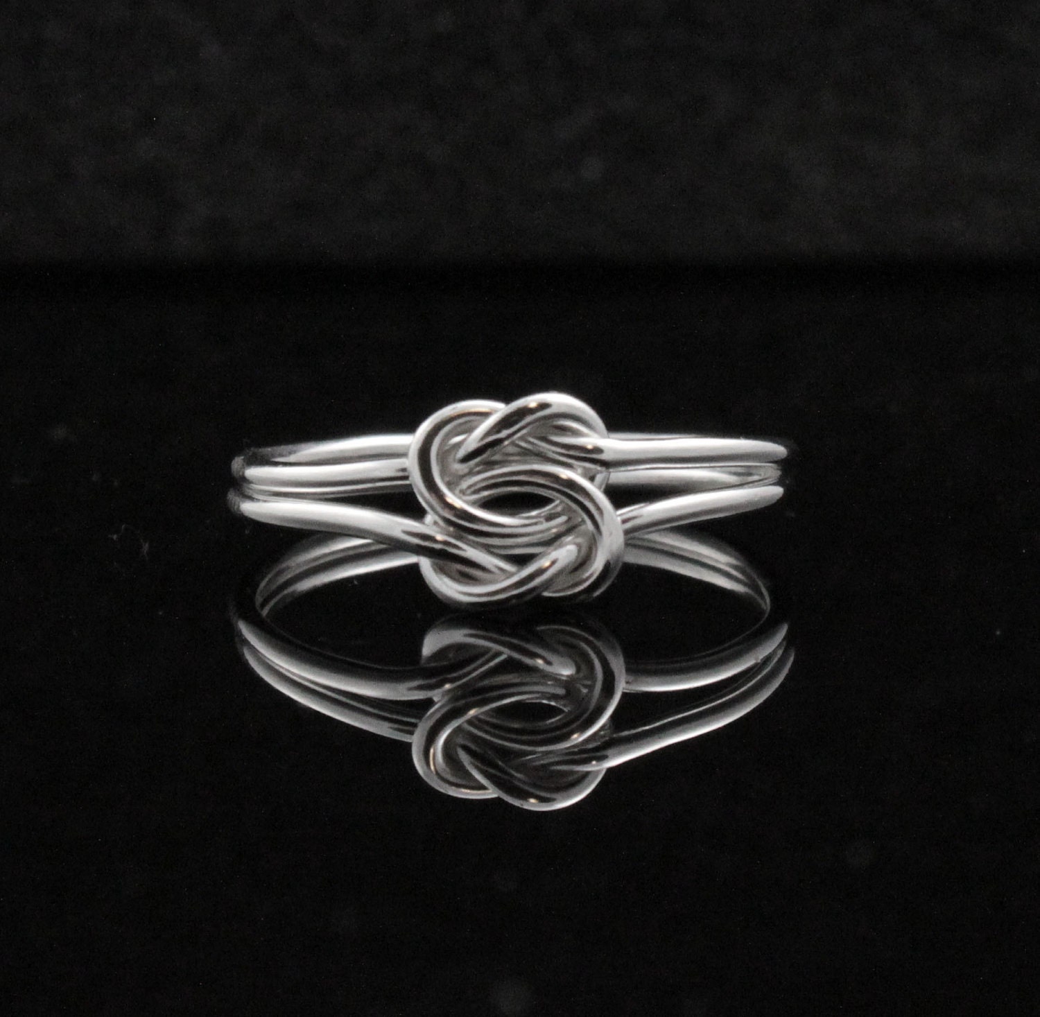 Double knot ring. Double infinity ring. Sterling Silver infinity ring, Celtic knot, Chinese knot Commitment ring