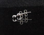 Simple Silver studs. Sterling Silver studs. Post earrings.  Casual earrings. Argentium Round minimalist modern Guys Mens earrings