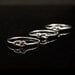 Knot ring Bridesmaids gift set, Best friends jewelry, Sisters rings, Argentium Sterling Silver infinity knot ring set of three