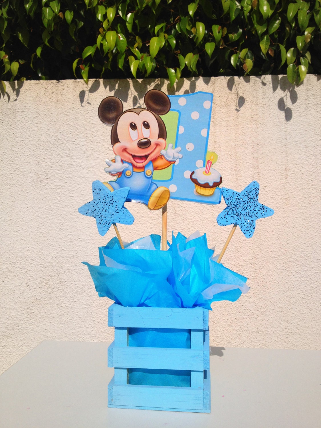 Baby Mickey Centerpieces