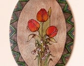 Tulips wall hanging picture.