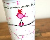 Pink Ribbon Bird : Support Breast Cancer Patients, Survivors & Family - Travel Mug - v2vozart