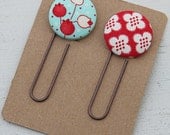 Through the Tulips Jumbo Paperclip Bookmarks - Set of 2 Handmade by Willow Handmade