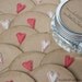 Mason jar gift labels - hearts - 12pc - regular or wide-mouth