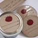 Mason jar gift labels - tomato - 12pc - regular or wide-mouth