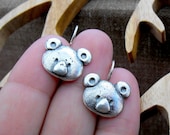 Cute, tender and chubby koalas (sterling silver handmade earrings)