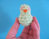 SPRING SALE Crocheted zombie chick with egg