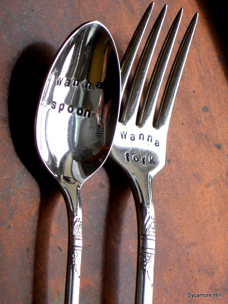 Wanna Spoon - Wanna Fork (TM) - Organically Upcycled Vintage Silverware by Sycamore Hill