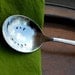 Oat Lover - Upcycled Silver Gumbo Cereal OATMEAL Spoon - CUSTOM