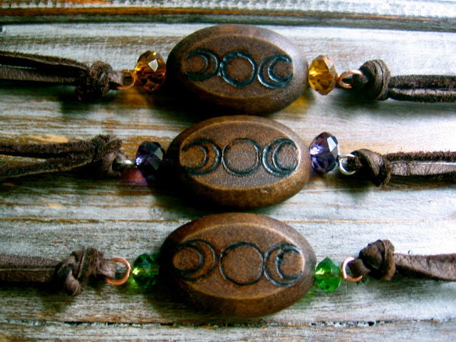 Triple Goddess Bracelet- pick your color