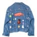 Amazing 90's grunge patchwork denim coat size - M