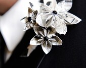 Comic Book Boutonnieres-  upcycled comics, custom, made to order, wedding, groom, groomsmem, handmade
