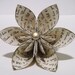 Personalized Anniversary  I love you Paper Flower- custom, handmade, gift, wedding, gifts for her, origami, cake topper, wedding decor