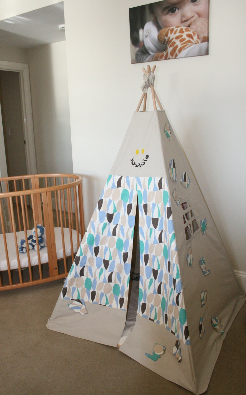 Superceded Teppee SALE space theme wall art teepee - martians, rockets, planets and UFOs