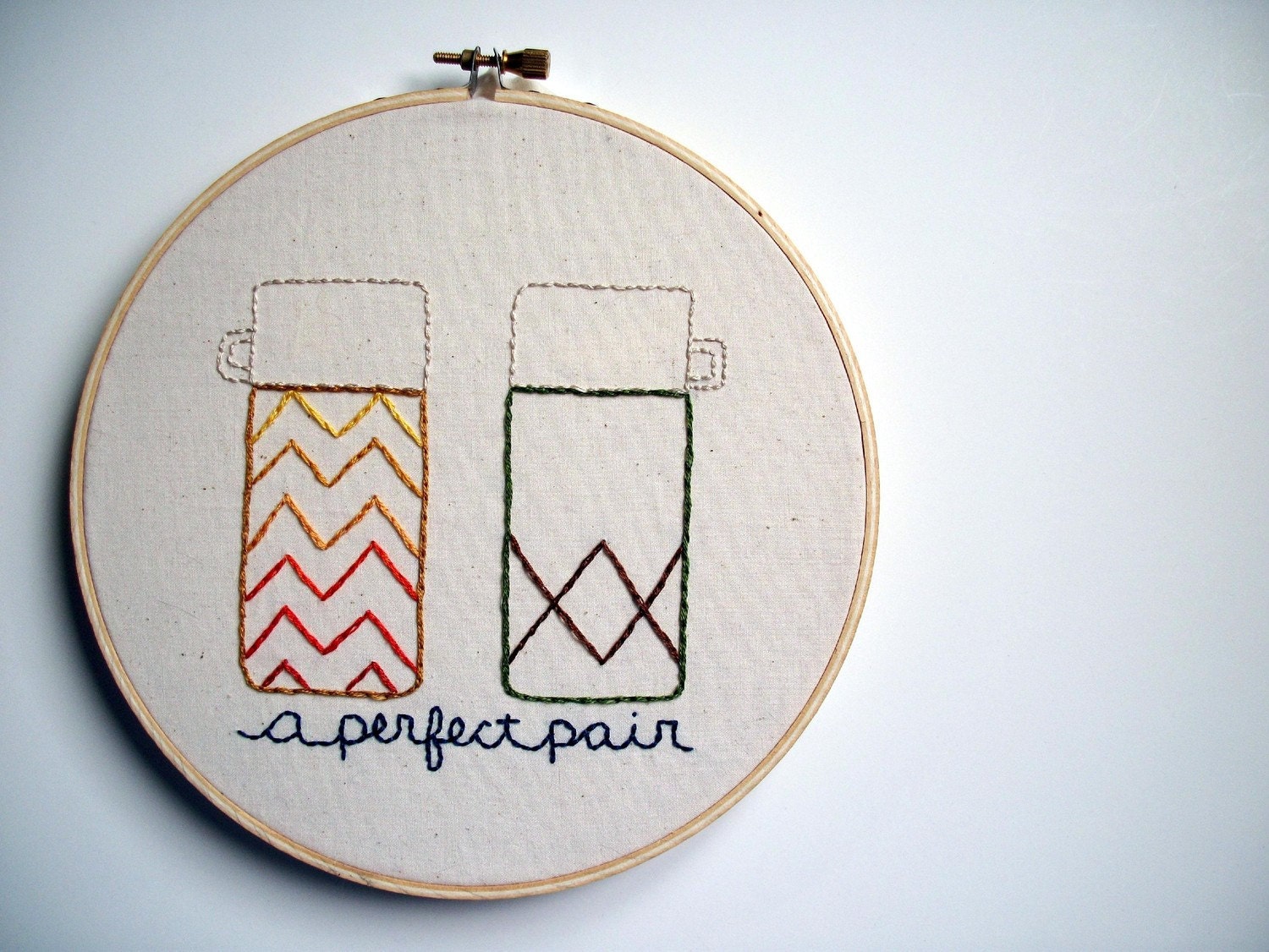 A Perfect Pair Embroidery Pattern PDF