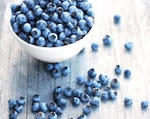 Kitchen Art 8x10 Fine Art Photo Print - FREE SHIPPING Home-Grown Blueberries