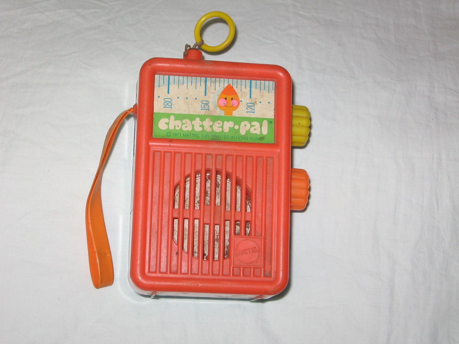 vintage 1971 mattel talking chatter-pal radio