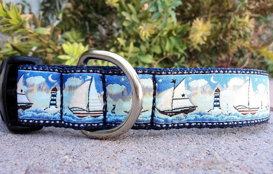 1" Dog Collar - Dusk Sailing -  Limited Trim img