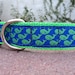 1"or 3/4" Dog CollarAdj. Quick Release - Green Whale Pod- Sm, Med or Lge (Or as a Martingale)Or in 3/4" & 1.5" listings(Choose webbing color img