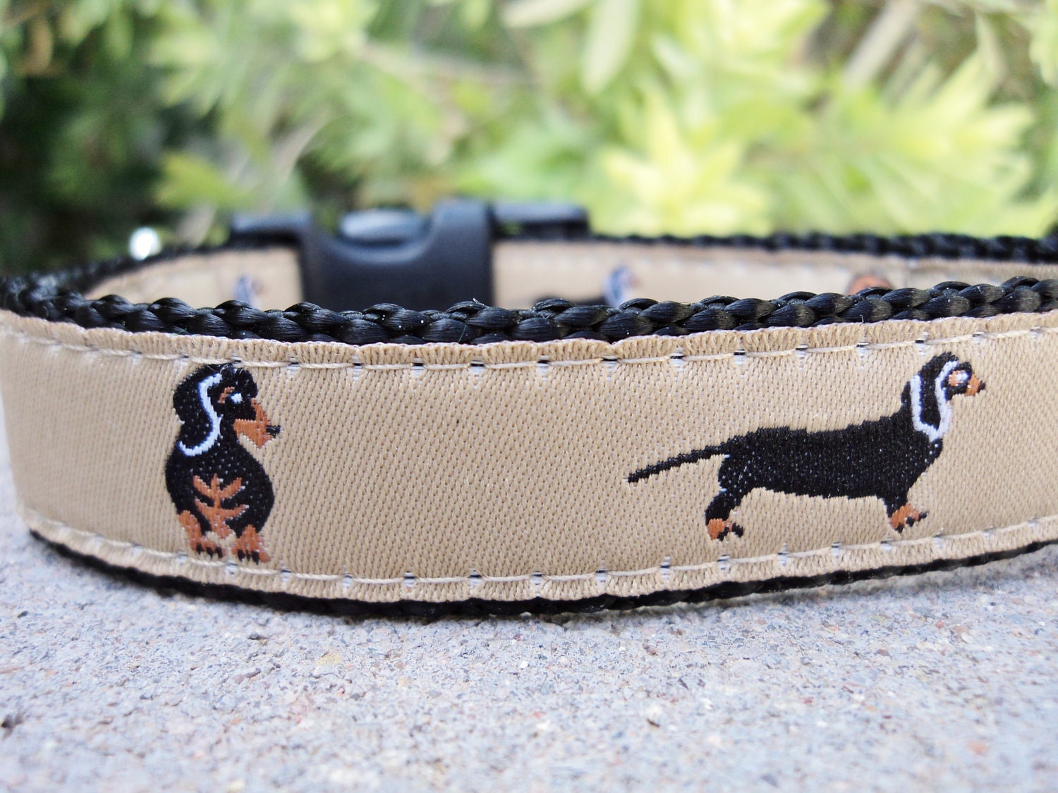 3/4" Dog Collar Adj. Quick Release - Foxy Doxies Tan img