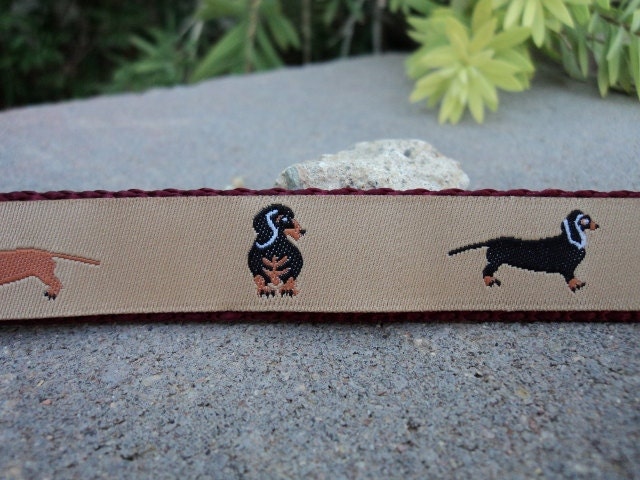 3/4" Dog Collar Adj. Quick Release - Foxy Doxies Tan img