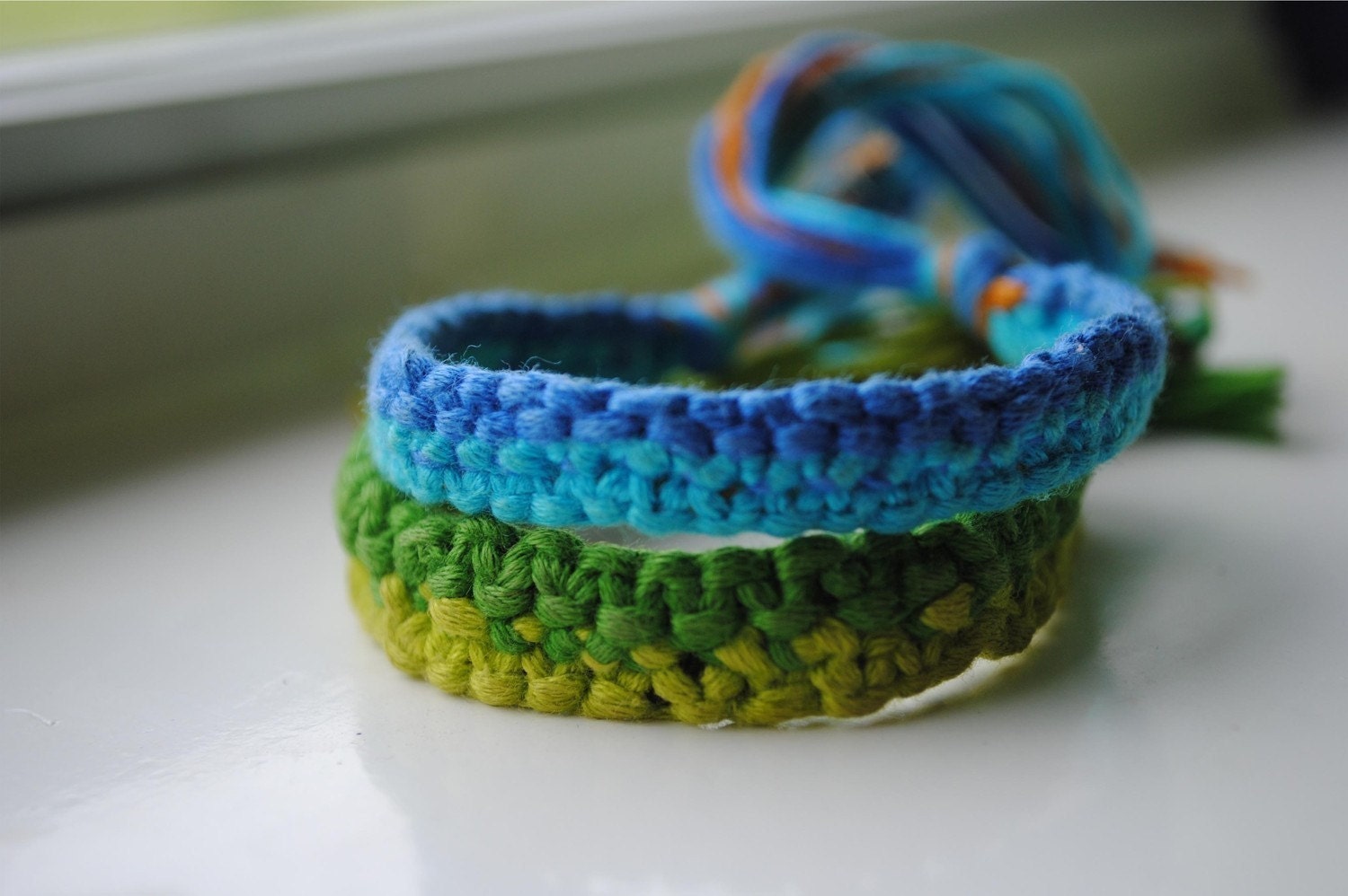 Rough Edges - Custom Woven Macrame Bracelet