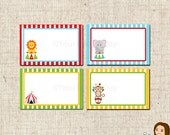 PRINTABLE Circus Themed Label Tents Il_170x135