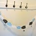 Rain Cloud Banner Blue White Gray Felt Children's Room Nursery Decor Baby Shower Banner