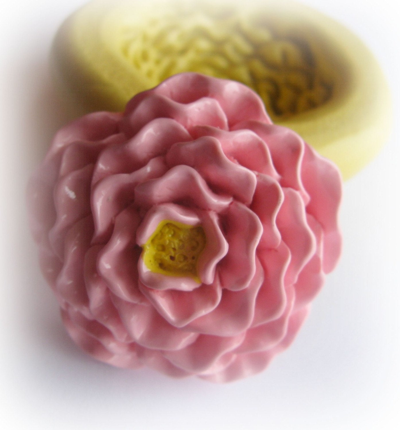 Spring Flower Large Cabochon Mold Resin Clay Mum Mould
