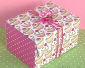 Cupcakes and Roses Printable Gift Boxes - 2 templates to print and make yourself - B1007