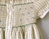 French Vintage Baby Girl Dress - Size 6 Months