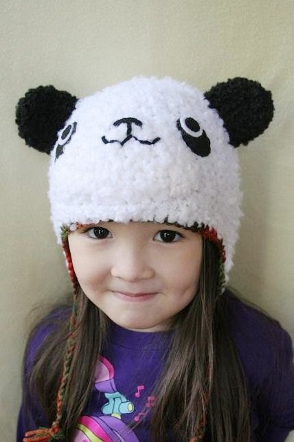 panda hat crochet