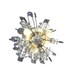 Safety pins pendant silver and white with beads and mother of pearl  sun inspired for her - one of a kind - OOAK